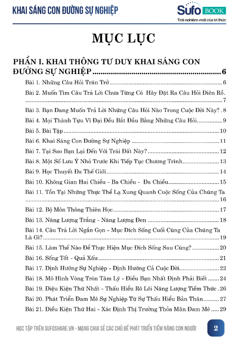 Tải FREE sách Khai Sáng Con Đường Sự Nghiệp PDF