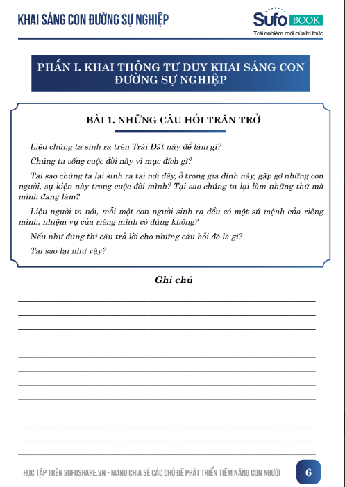 Tải FREE sách Khai Sáng Con Đường Sự Nghiệp PDF