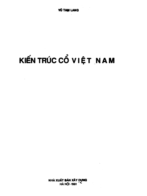 Tải FREE sách Kiến Trúc Cổ Việt Nam PDF