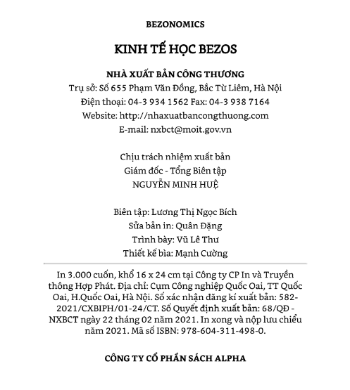 Tải FREE sách Kinh Tế Học Bezos PDF 7 Tải FREE sách Kinh Tế Học Bezos PDF