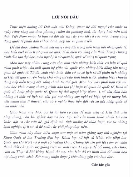Tải FREE sách Lịch Sử Quan Hệ Quốc Tế Từ Đầu Thời Cận Đại Đến Kết Thúc Thế Chiến Thứ Hai PDF