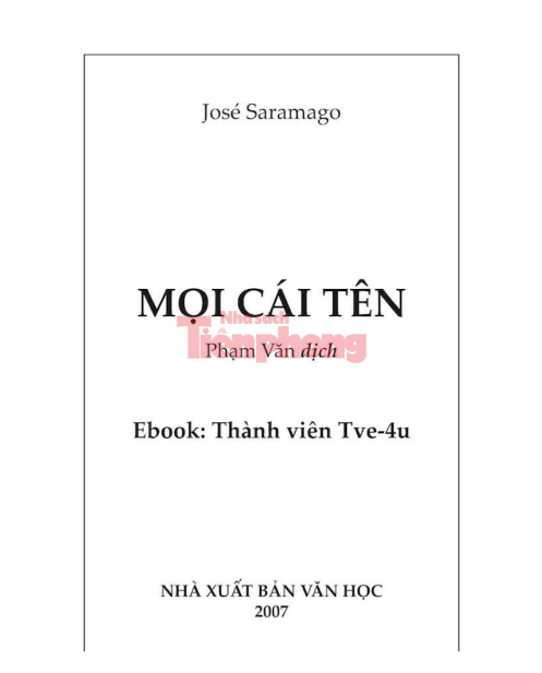 Tải FREE sách Mọi Cái Tên - José Saramago PDF 7 Tải FREE sách Mọi Cái Tên - José Saramago PDF