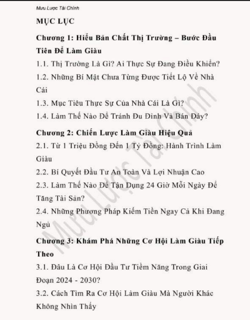 Tải FREE sách Mưu Lược Tài Chính PDF