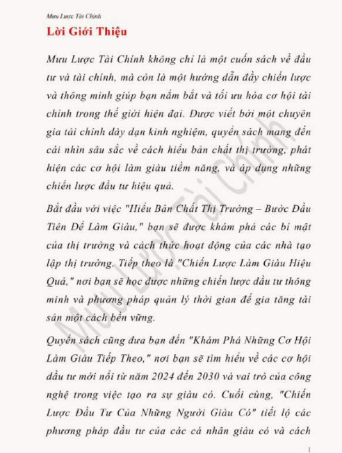 Tải FREE sách Mưu Lược Tài Chính PDF