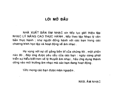 Tải FREE sách Nhạc Lý Nâng Cao - Thực Hành PDF