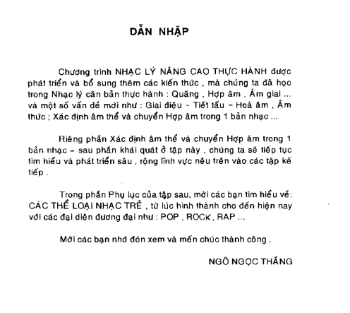 Tải FREE sách Nhạc Lý Nâng Cao - Thực Hành PDF