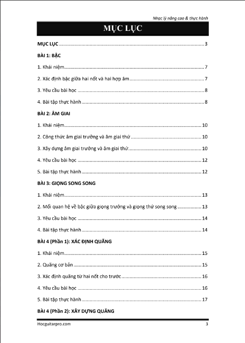 Tải FREE sách Nhạc Lý Nâng Cao - Vũ Ngọc Trìu PDF