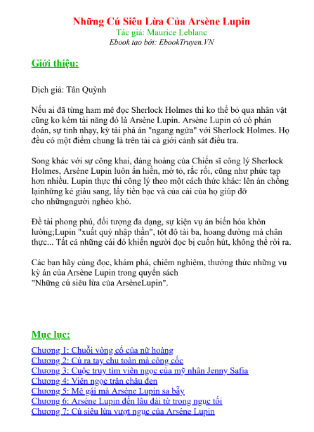 Tải FREE sách Những Cú Siêu Lừa Của Arsene Luping PDF có tiếng Việt 7 Tải FREE sách Những Cú Siêu Lừa Của Arsene Luping PDF có tiếng Việt