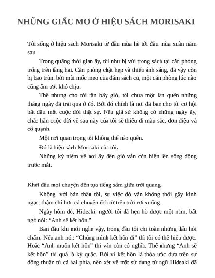 Tải FREE sách Những Giấc Mơ Ở Hiệu Sách Morisaki PDF có tiếng Việt 6 Tải FREE sách Những Giấc Mơ Ở Hiệu Sách Morisaki PDF có tiếng Việt