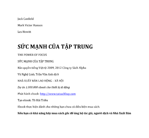 Tải FREE sách Sức Mạnh Của Tập Trung PDF có tiếng Việt 7 Tải FREE sách Sức Mạnh Của Tập Trung PDF có tiếng Việt