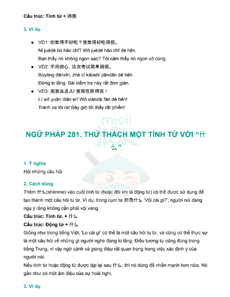 Tải FREE sách Tài Liệu Ngữ Pháp HSK4 PDF có tiếng Việt