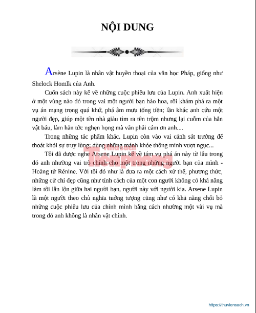 Tải FREE sách Tám Vụ Phá Án Của Arsen Lupin PDF