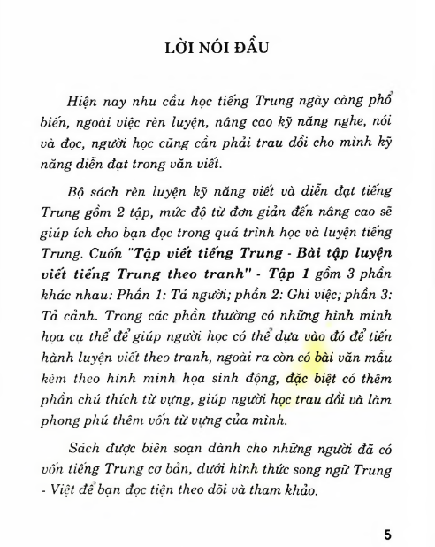 Tải FREE sách Tập Viết Tiếng Trung - Bài Tập Luyện Viết Tiếng Trung Theo Tranh PDF