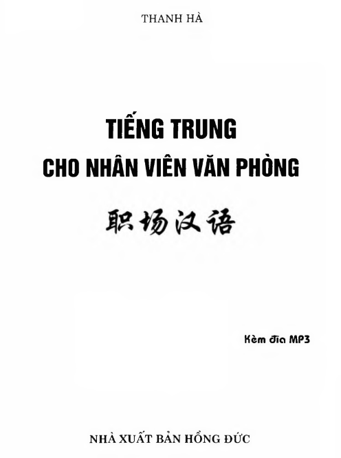 Tải FREE sách Tiếng Trung Cho Nhân Viên Văn Phòng PDF
