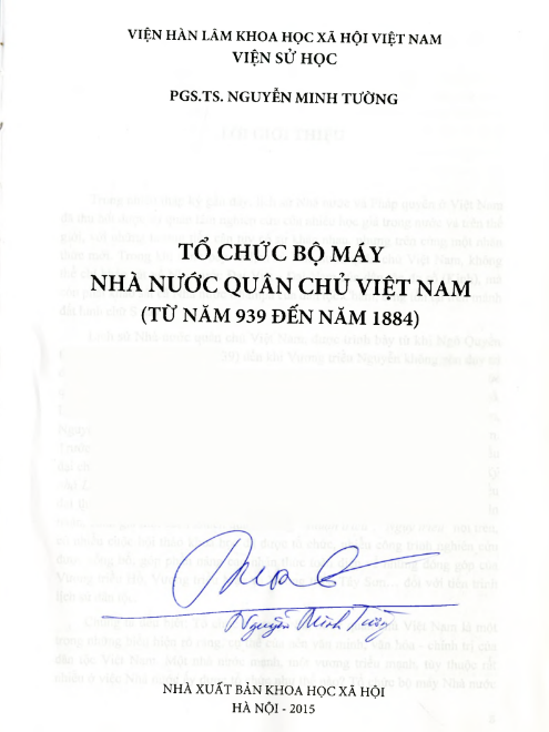 Tải FREE sách Tổ Chức Bộ Máy Nhà Nước Quân Chủ Việt Nam 939 - 1884 PDF 7 Tải FREE sách Tổ Chức Bộ Máy Nhà Nước Quân Chủ Việt Nam 939 - 1884 PDF