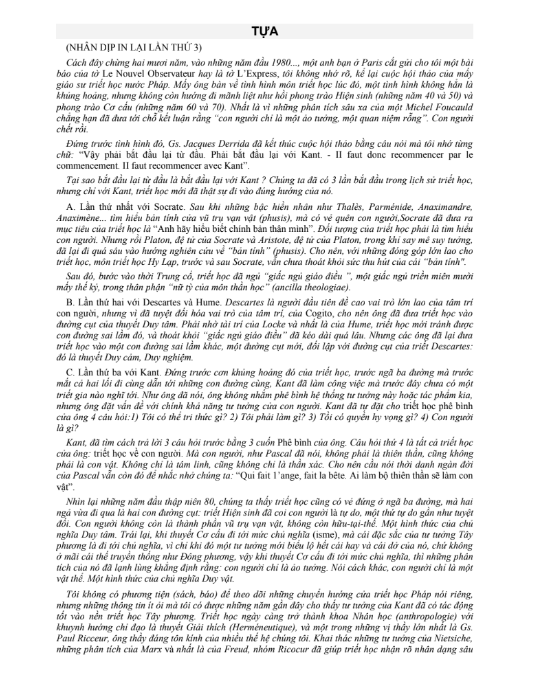 Tải FREE sách Triết Học Kant - T.S Trần Thái Đỉnh PDF