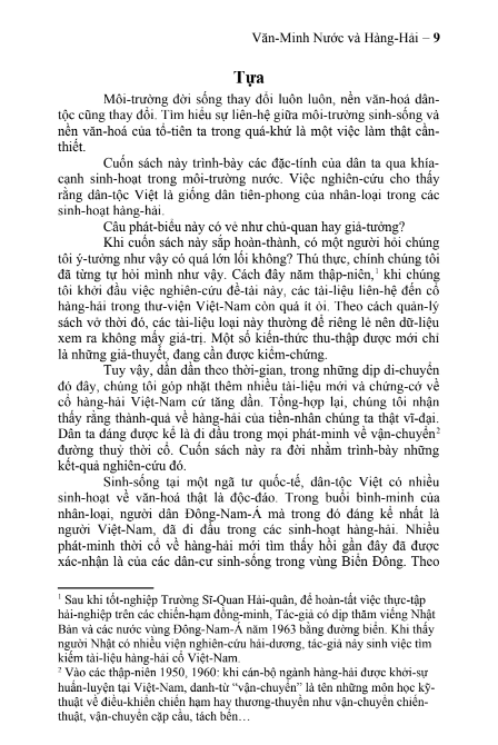 Tải FREE sách Văn Hóa Nước Và Hàng Hải Thời Cổ Của Việt Nam PDF