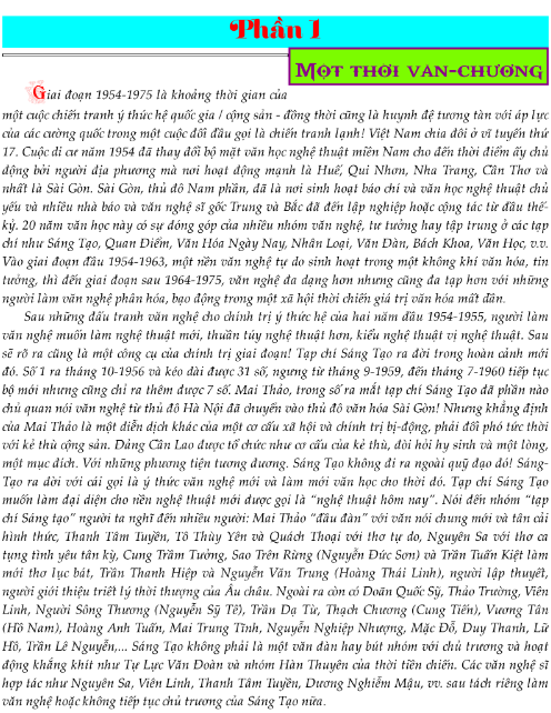 Tải FREE sách Văn Học Miền Nam Tự Do 1954 - 1975 PDF