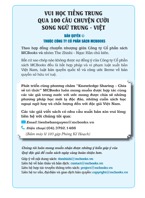 Tải FREE sách Vui Học Tiếng Trung Qua 100 Câu Chuyện Cười Song Ngữ Trung - Việt PDF